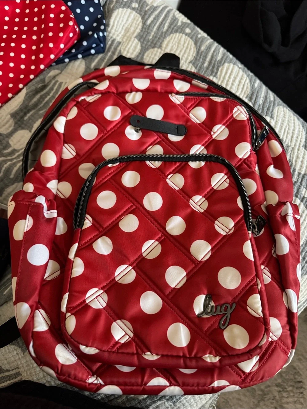 Good Used Condition - Lug Roadster in Red Large Dot